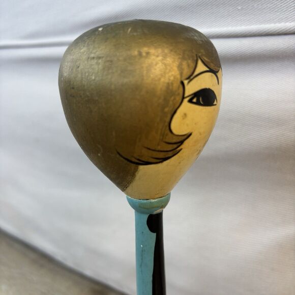 Antique Art Deco Flapper Hat Stand Display Figural Ladies Head 1920s main image 7